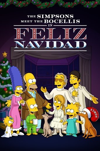 The Simpsons Meet the Bocellis in "Feliz Navidad" movie poster