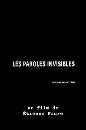 Les paroles invisibles movie poster