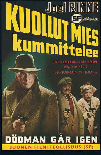 Kuollut mies kummittelee movie poster