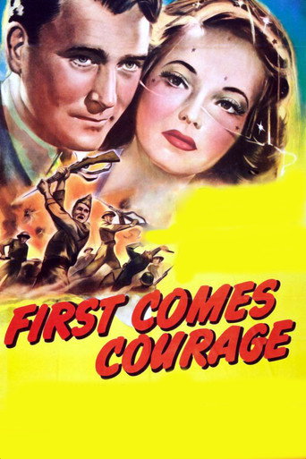 First Comes Courage movie poster