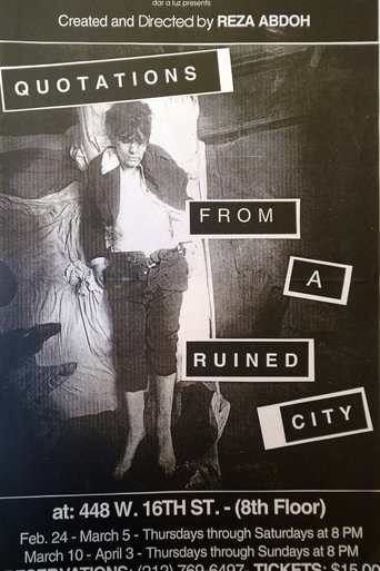 Quotations From a Ruined City movie poster