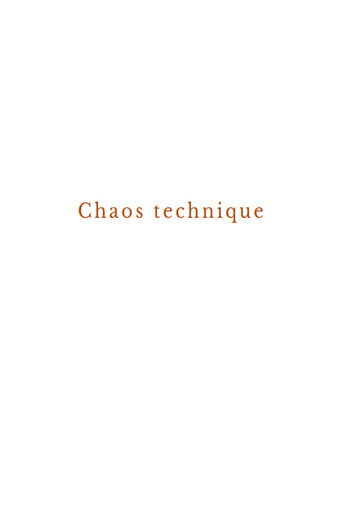 Technical chaos movie poster