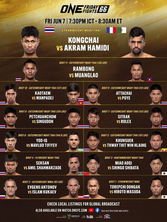 ONE Friday Fights 66: Kongchai vs. Hamidi movie poster