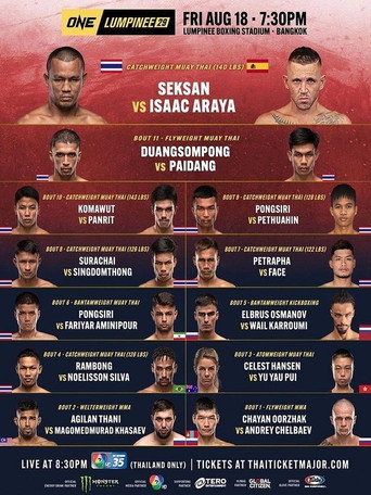 ONE Friday Fights 29: Saeksan vs. Araya movie poster