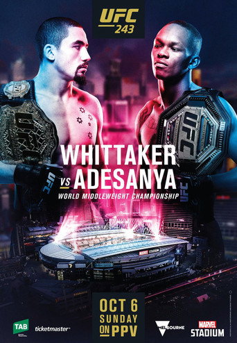 UFC 243: Whittaker vs. Adesanya movie poster
