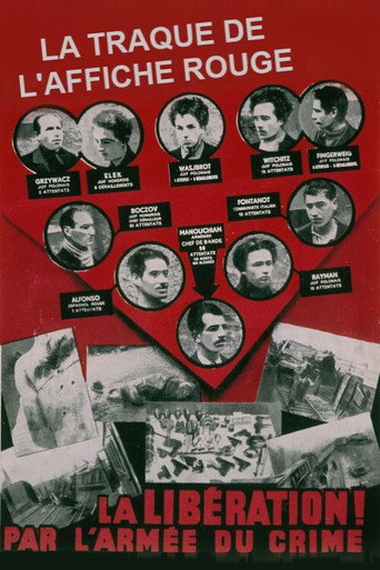 La traque de l'affiche rouge movie poster