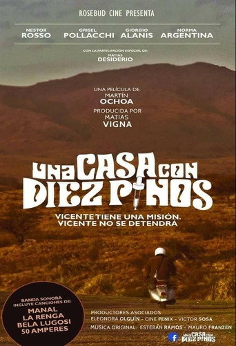 Una casa con diez pinos movie poster
