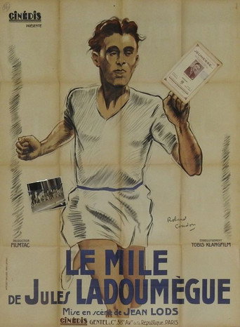 Jules Ladoumègue's mile movie poster