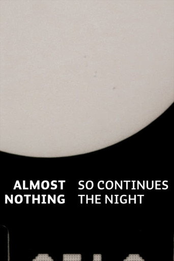 Almost Nothing: So Continues the Night movie poster