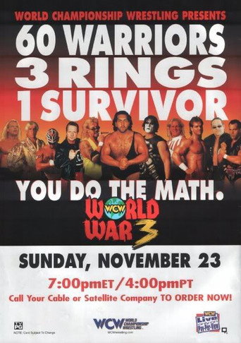 WCW World War 3 1997 movie poster