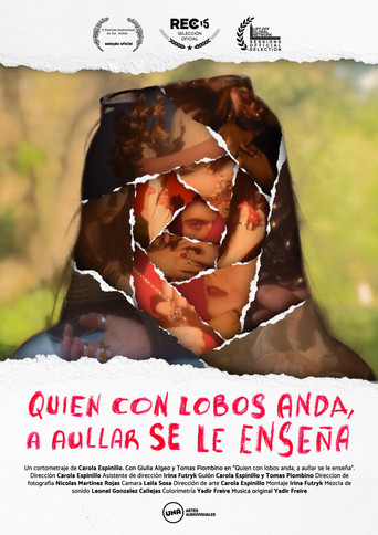 Quien con lobos anda,  a aullar se le enseña movie poster