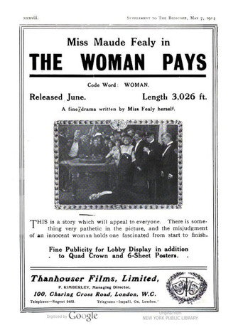 The Woman Pays movie poster
