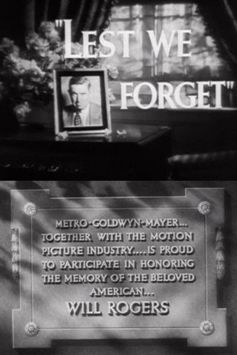 Lest We Forget movie poster