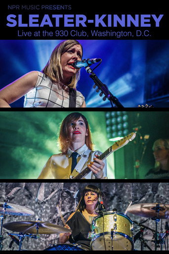 Sleater-Kinney Live in DC movie poster