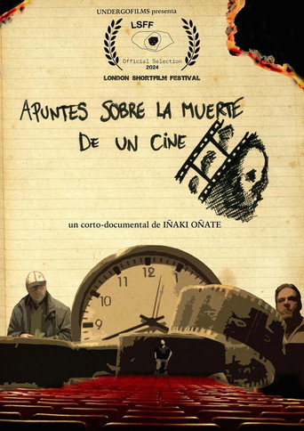 Apuntes sobre la muerte de un cine movie poster