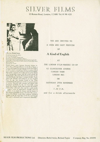 A Kind of English movie poster
