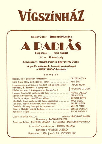 A padlás movie poster