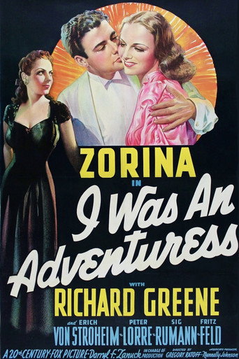 I Was an Adventuress movie poster