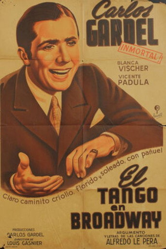 El tango en Broadway movie poster