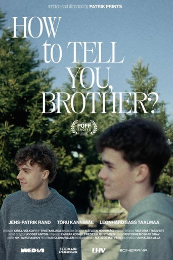 How to Tell You, Brother movie poster