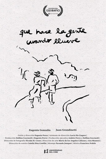 Qué hace la gente cuando llueve movie poster