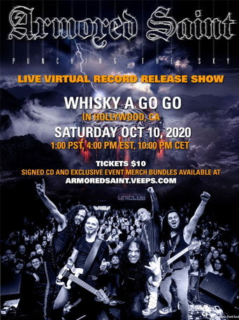 Armored Saint: Punching The Sky Record Release show movie poster