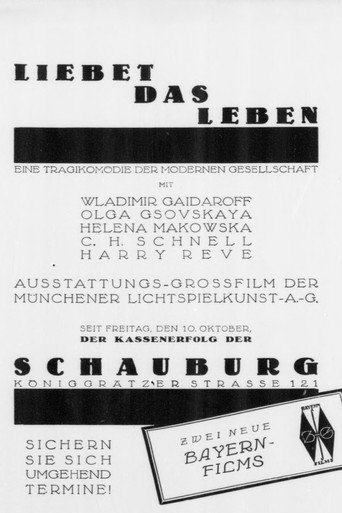 Liebet das Leben movie poster
