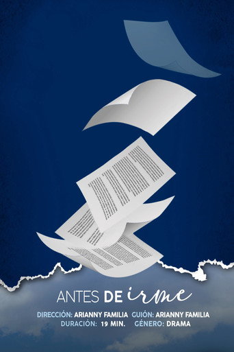 Antes de Irme movie poster