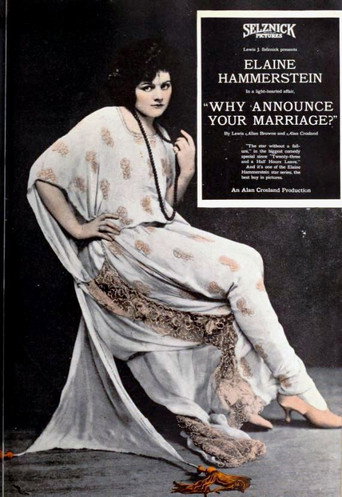 Why Announce Your Marriage? movie poster