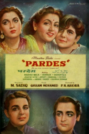 Pardes movie poster