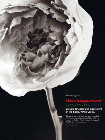 This Happened: Claudia Brücken Live at the Scala movie poster