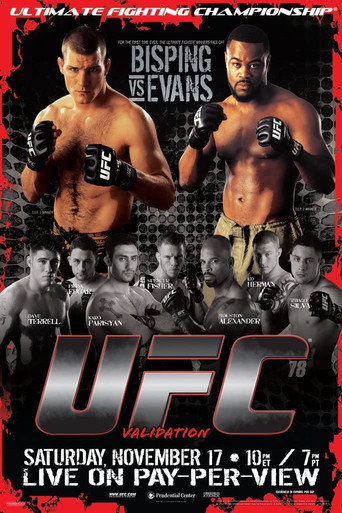 UFC 78: Validation movie poster