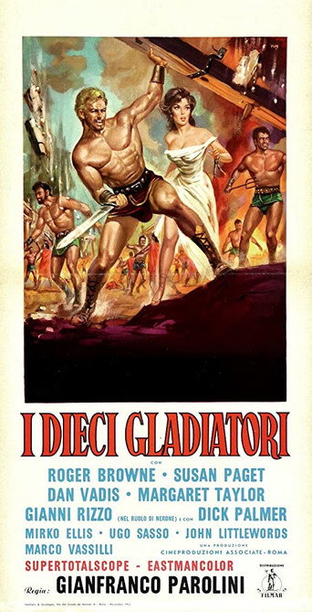 The Ten Gladiators movie poster