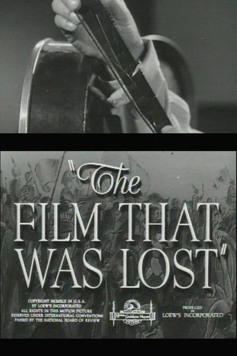 The Film That Was Lost movie poster