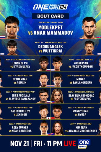 ONE Friday Fights 134: Yodlekpet vs. Mammadov movie poster