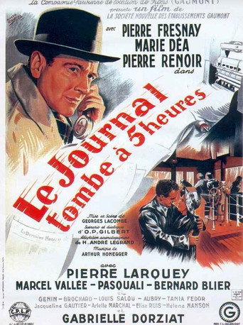 The Newspaper Falls at Five O'Clock movie poster