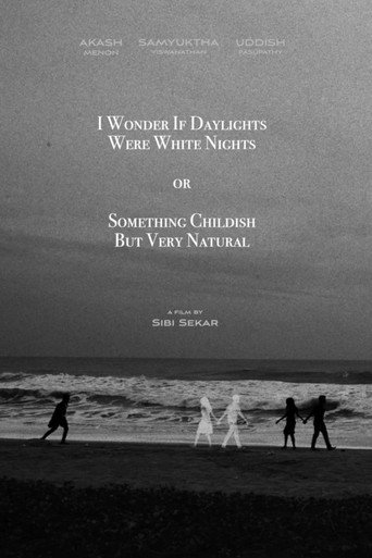 I Wonder If Daylights Were White Nights or Something Childish But Very Natural movie poster