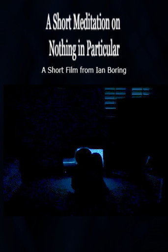 A Short Meditation on Nothing in Particular movie poster