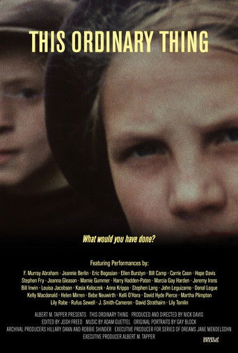 This Ordinary Thing movie poster
