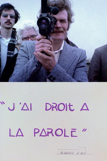 J'ai droit à la parole movie poster
