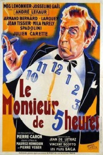 Le Monsieur de 5 heures movie poster