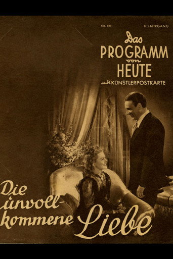 Die unvollkommene Liebe movie poster