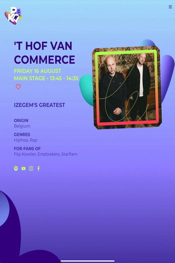 'T Hof Van Commerce: Pukkelpop 2024 movie poster
