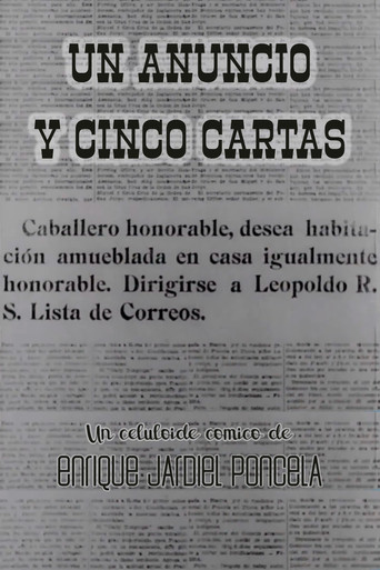 Un anuncio y cinco cartas movie poster