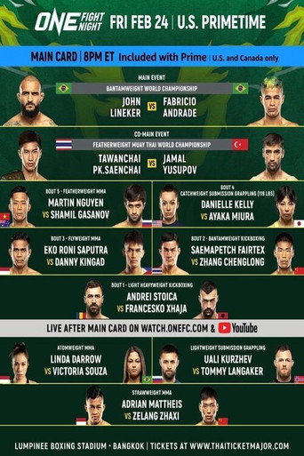 ONE Fight Night 7: Lineker vs. Andrade II movie poster