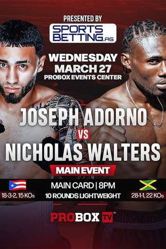 Joseph Adorno vs. Nicholas Walters movie poster