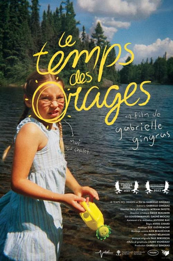 Le temps des orages movie poster