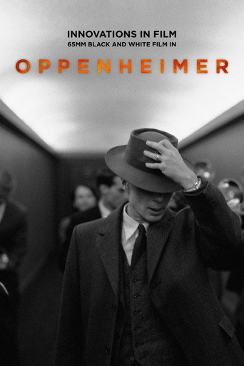 Innovations in Film: 65mm Black and White Film in Oppenheimer movie poster