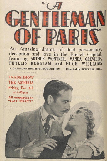 A Gentleman of Paris movie poster