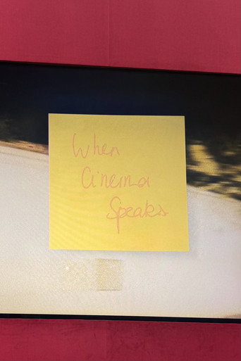 WHEN CINEMA SPEAKS... movie poster